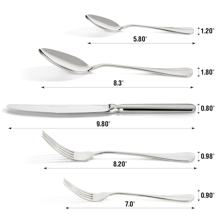 Semi Matte Design Flatware (40 Count)