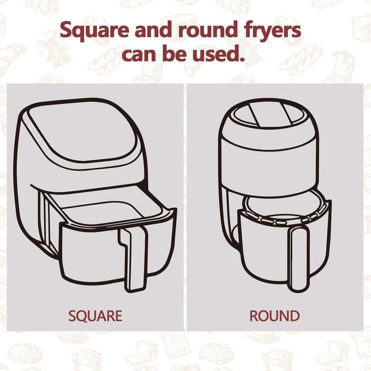 9 Inch Air Fryer Liners Disposable