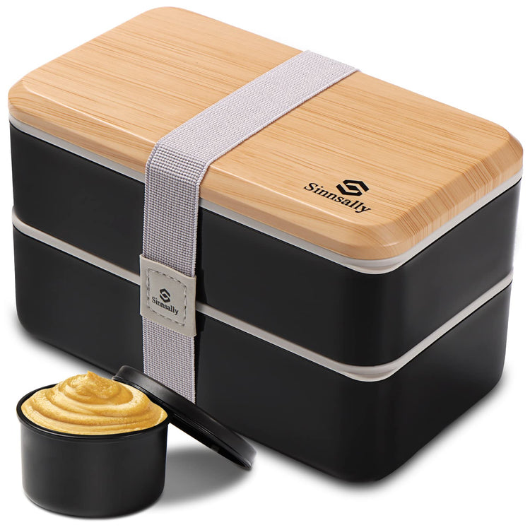 Bento Box Adult Lunch Box with Compartments for Women & Men