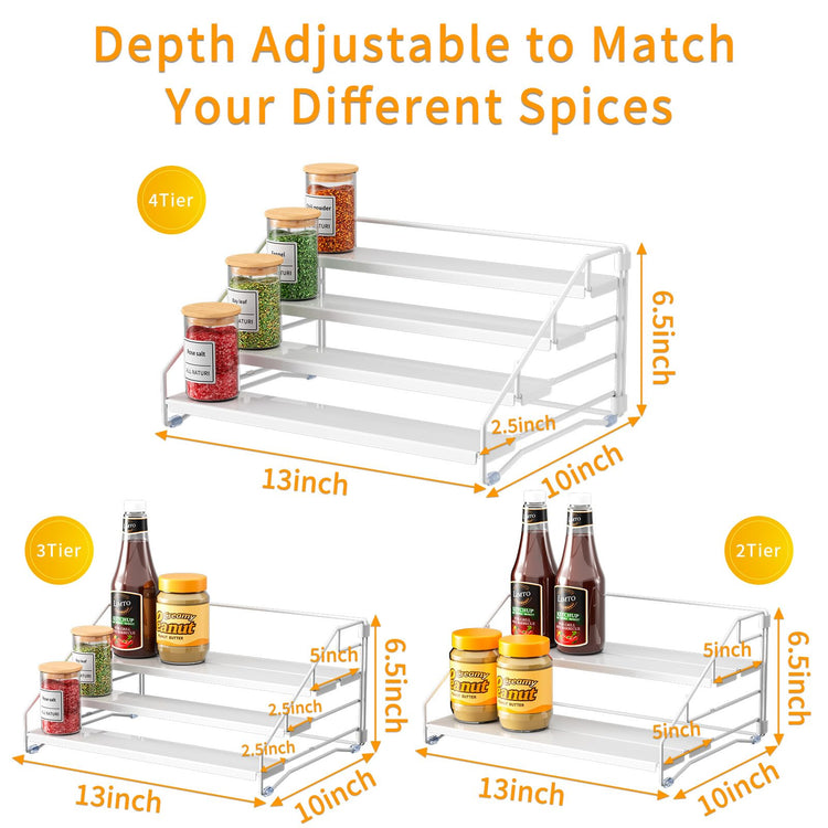 Spice Rack Organizer for Cabinet