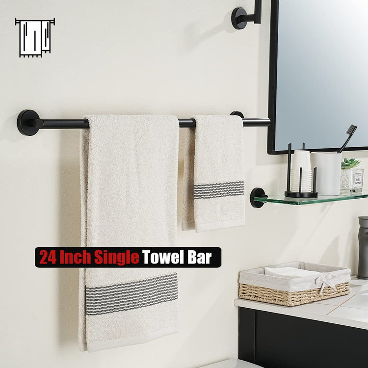 Black Towel Bar (2 Count)