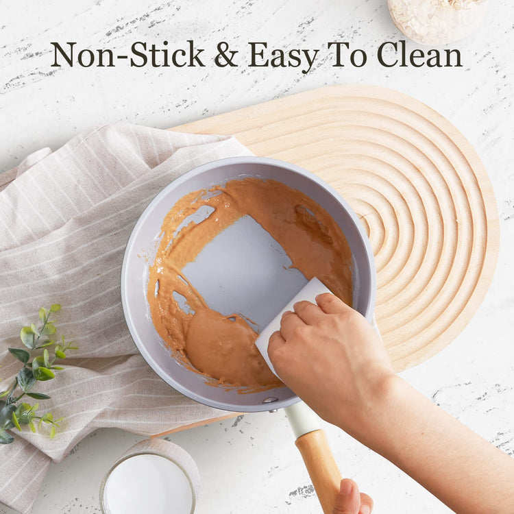 Ceramic Nonstick Sauce Pan with Lid
