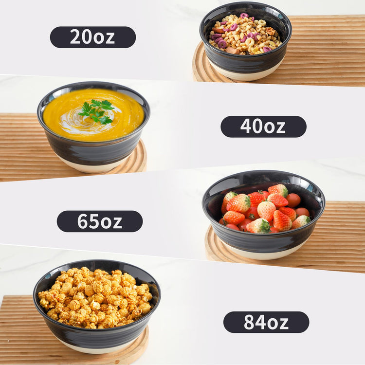 Nesting Ceramic Mixing Bowls Set of 4 (4 Count)