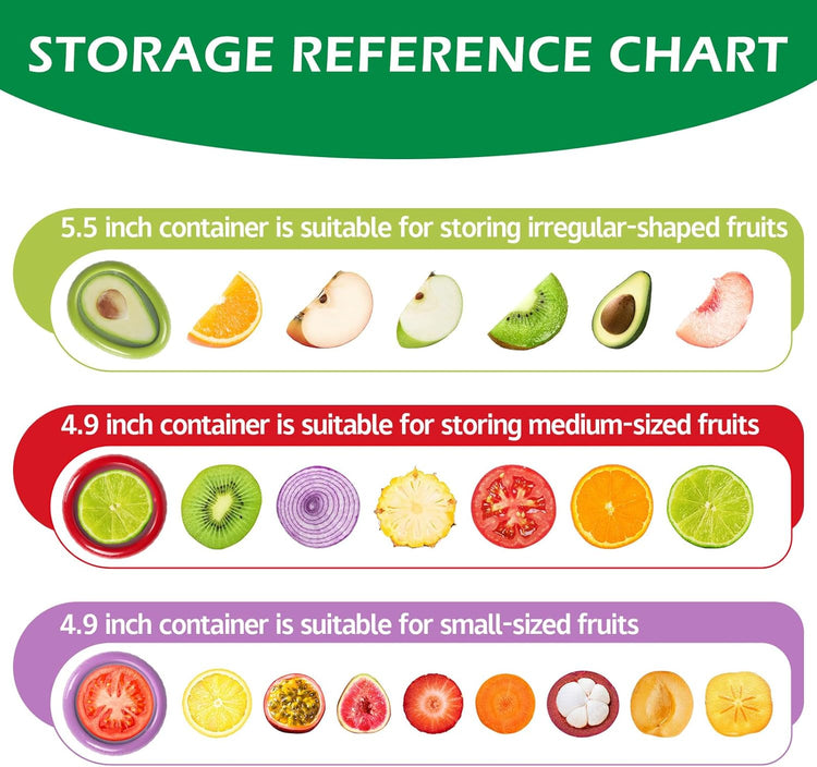 Avocado Saver and Onion Storage 4 Set - Reusable refrigerator fruit storage containers - is the storage Apples, Tomatoes, Tomato,Garlic for Ideal