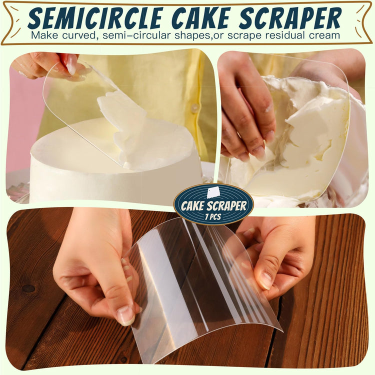 7 Pcs Cake Scraper