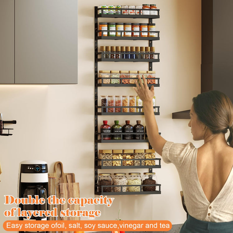 8 Tier Adjustable Spice Rack