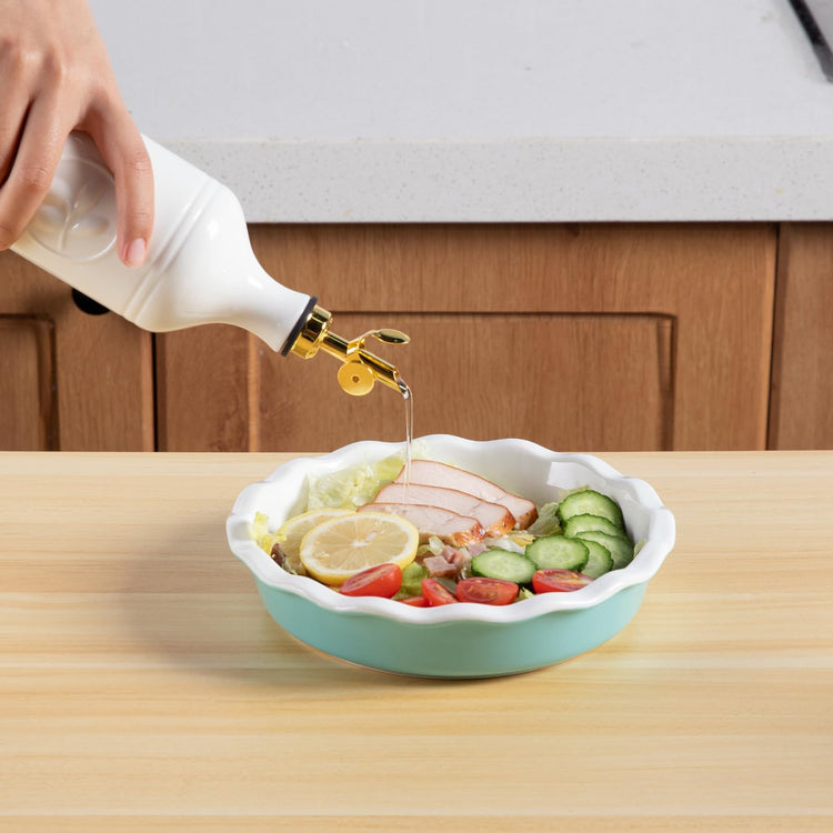 Sweejar 16 Oz Ceramic Olive Oil Dispenser Bottle