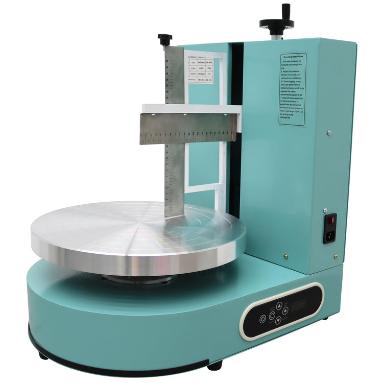 Cake Decorating Coating Machine Cream Spreading Automatic Frosting Turntable with Graduated Scraper 60