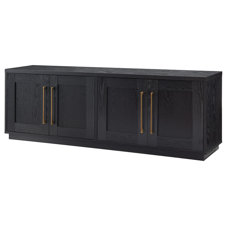 Tillman Rectangular TV Stand for TV's up to 80" in Black Grain