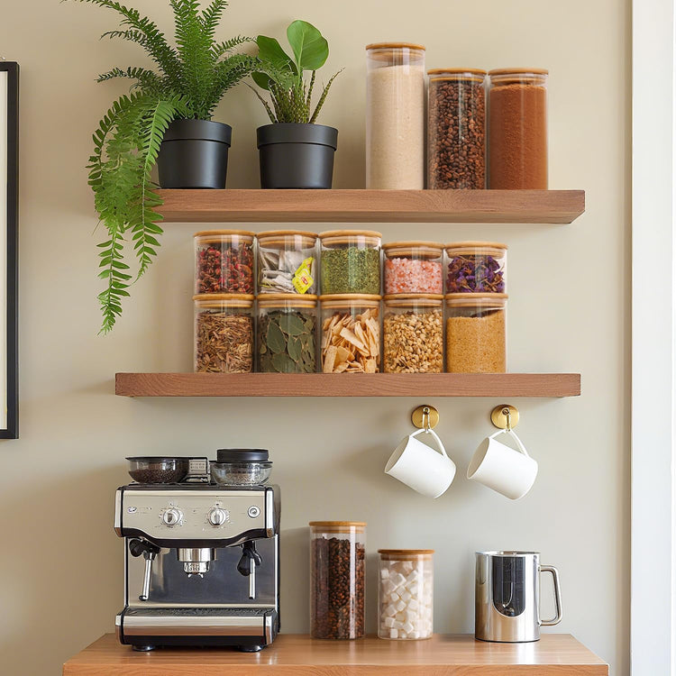 Glass Storage Containers With Lids 0.5 Qt (9 Count)