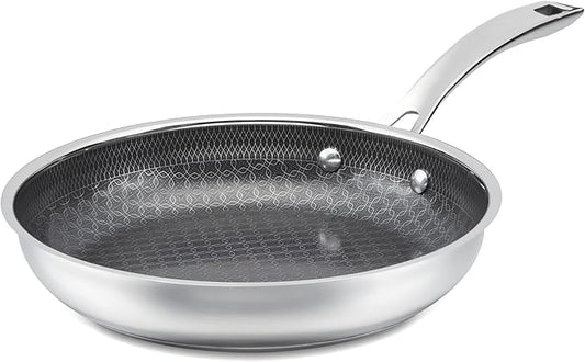 Cuisinart FusionPlus Hybrid Nonstick Stainless Steel Cookware, 10-Inch Skillet with PFAS-Free PURELYSEAR Ceramic Technology, Scratch Proof, Cool Grip Handles, Dishwasher Safe, FPS22-24