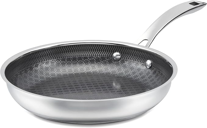 Cuisinart FusionPlus Hybrid Nonstick Stainless Steel Cookware, 10-Inch Skillet with PFAS-Free PURELYSEAR Ceramic Technology, Scratch Proof, Cool Grip Handles, Dishwasher Safe, FPS22-24