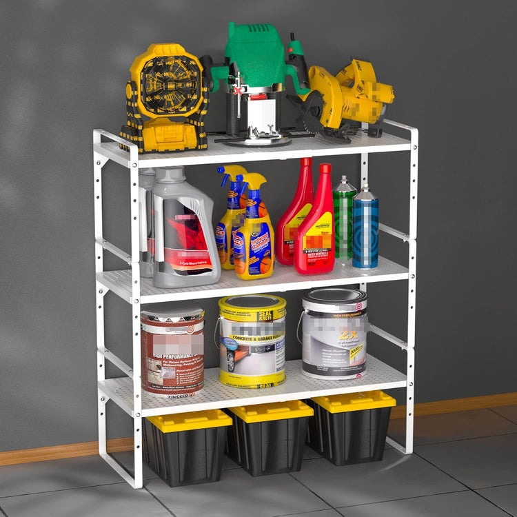 Large Expandable Cabinet Storage Shelf Organizer Rack