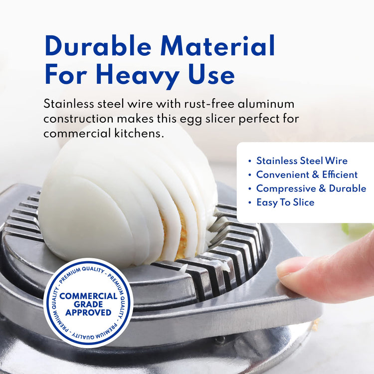 Commercial Grade Aluminum Egg Slicer