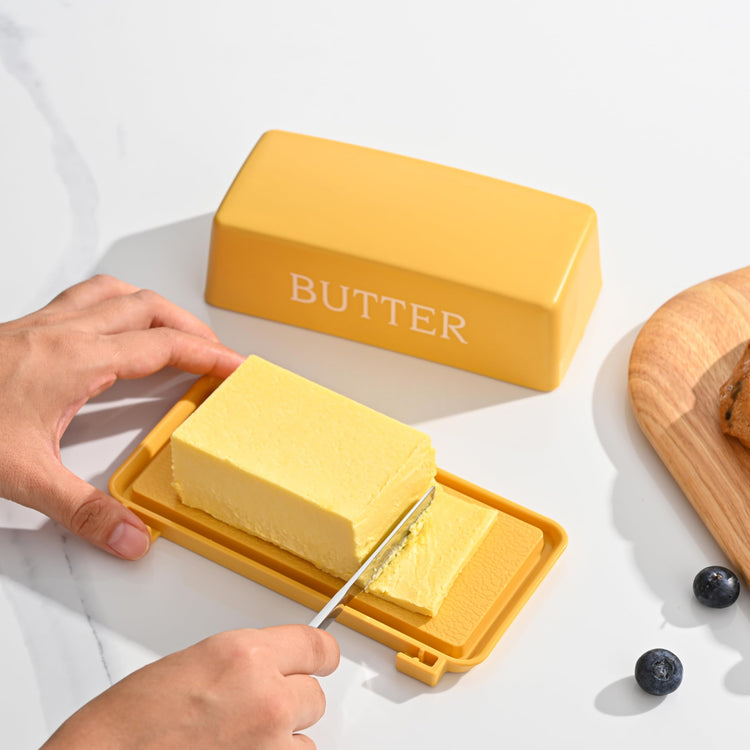 Butter Tray With Cover And Knife