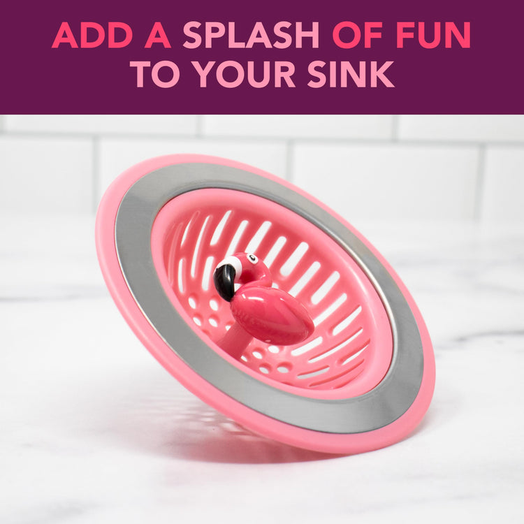 Flamingo Kitchen Sink Strainer Basket Garbage Disposal Drain Cover
