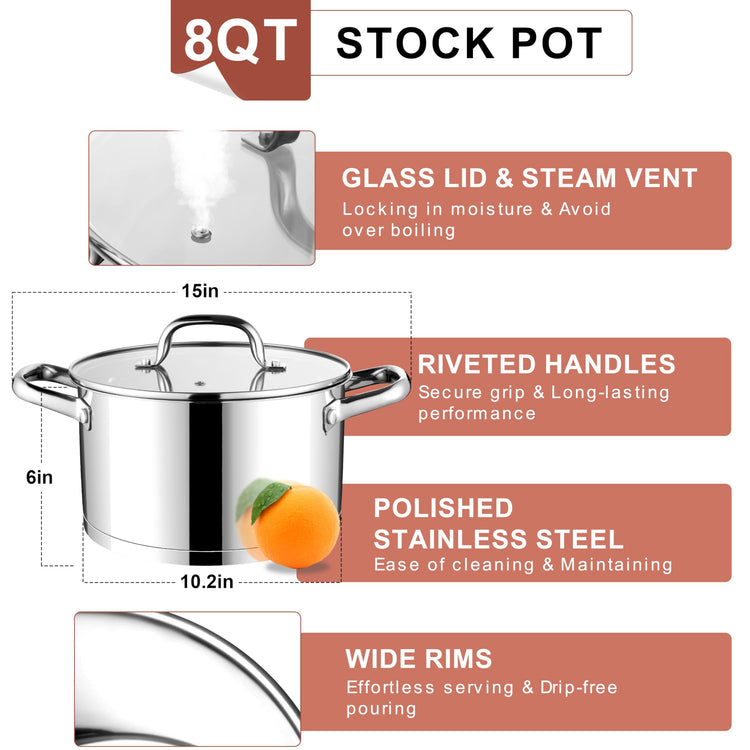 Stainless Steel Stock Pot