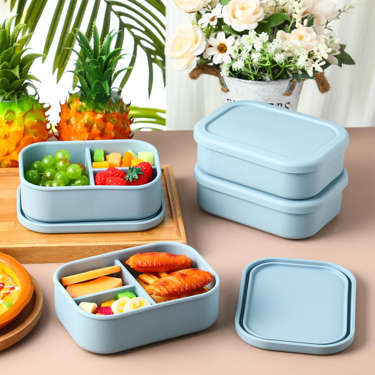 4 Pcs Silicone Bento Box (4 Count)