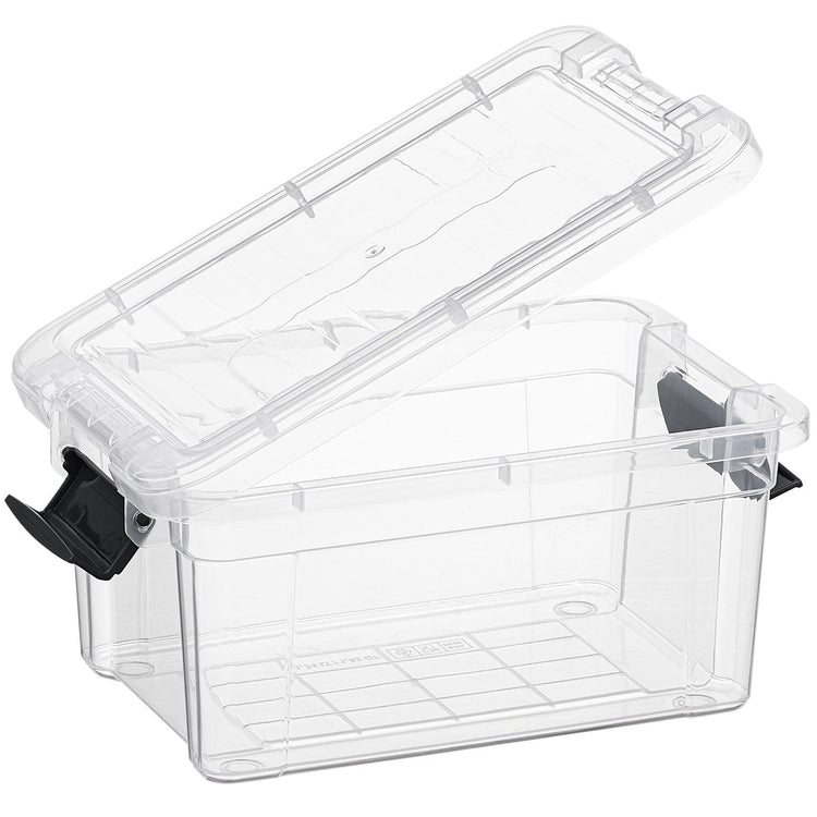 1.85 Quart Clear Plastic Storage Boxes with Lids (2 Count)