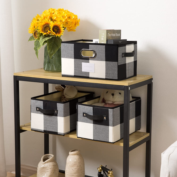 Large Collapsible Storage Baskets for Closet [3 (3 Count)