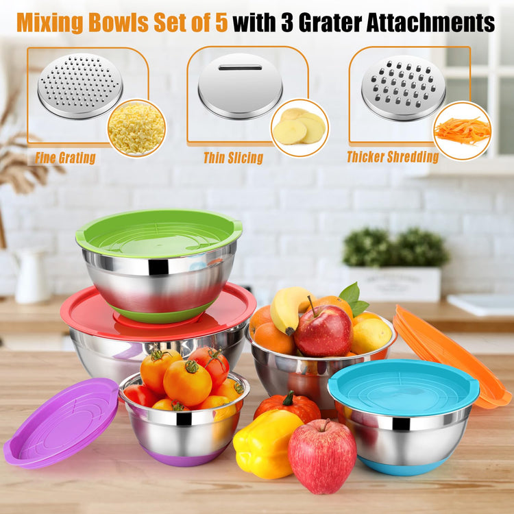 Mixing Bowls with Lid Set