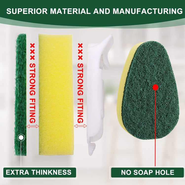 Dish Wand with 7Pack Replacement Dish Wand Sponges