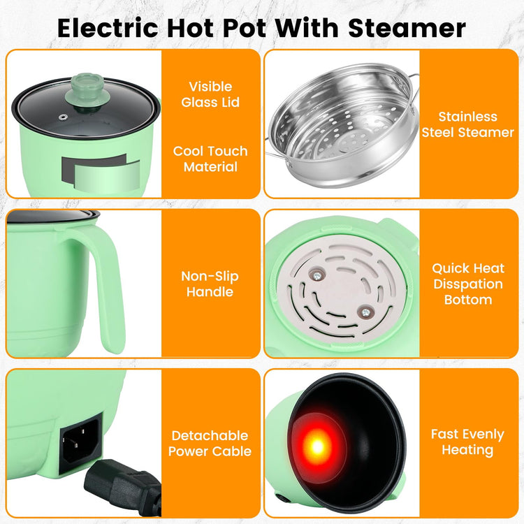 Hot Pot Electric With Steamer