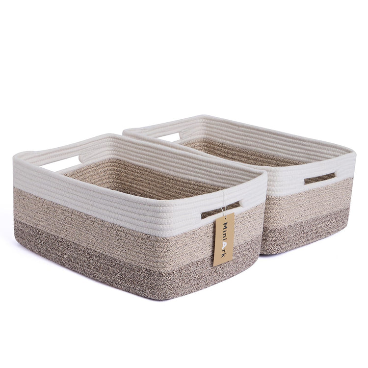 Large Storage Baskets for Shelves (2 Count)