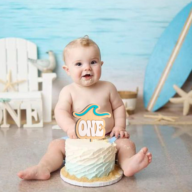 Ocean Wave Cake Topper for 1st Birthday