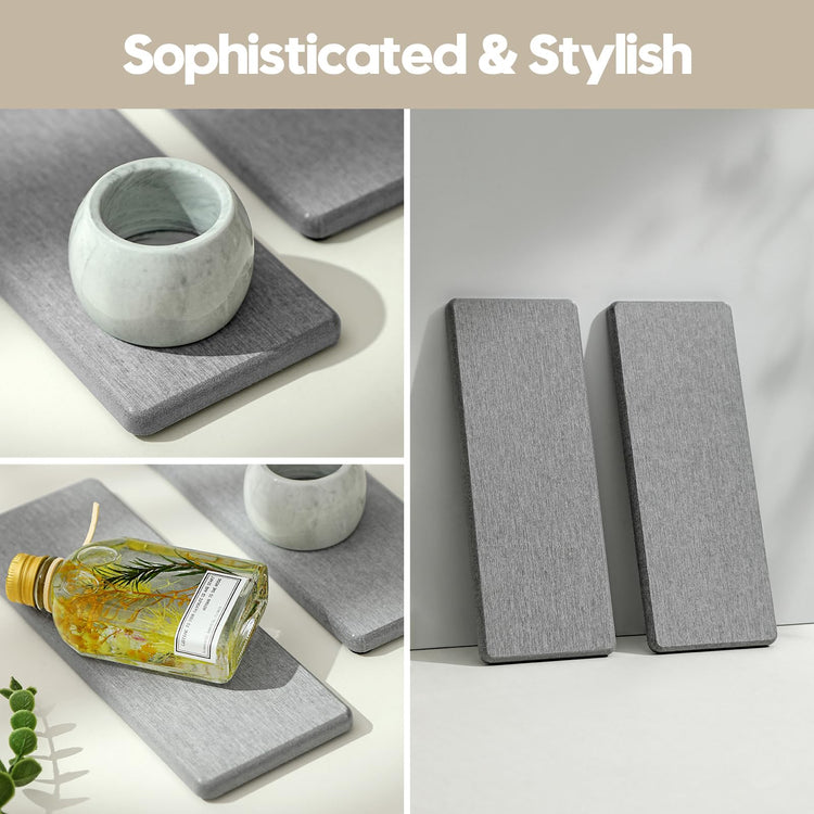 2PCS Bathroom Counter Vanity Trays (2 Count)