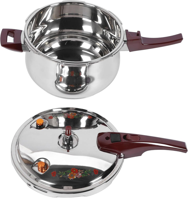 Stainless Steel Pressure Cooker 80KPA, Cookware Pressure Canner Rice Cooker with Safety Valve Devices, Compatible with Gas & Induction Cooker (11L) - Nestoria