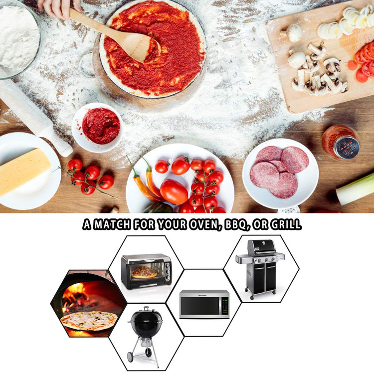 15" Round Pizza Stone for BBQ Oven Grill