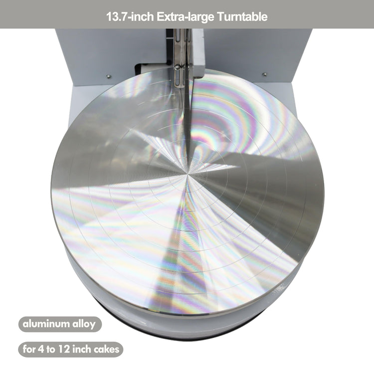 Cake Decorating Coating Machine Cream Spreading Automatic Frosting Turntable with Graduated Scraper 60
