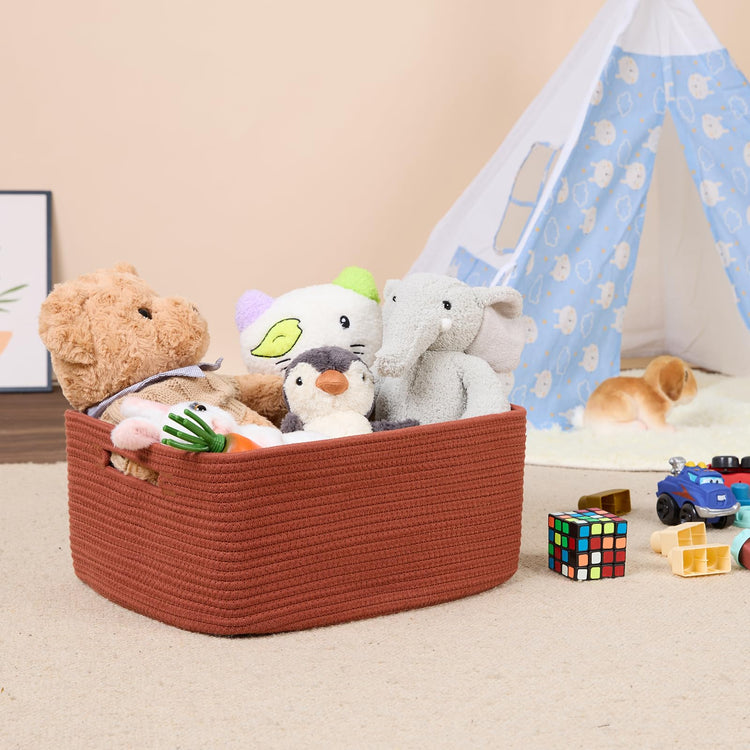 Large Storage Baskets for Shelves (3 Count)