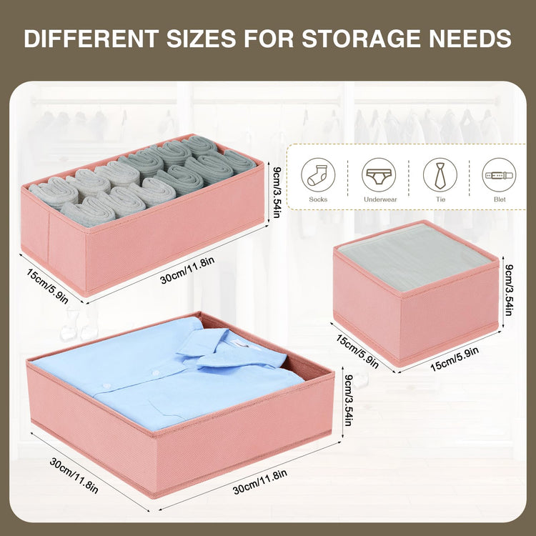 Fabric Drawer Organizer Bins