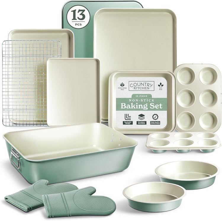 Nonstick Stackable Bakeware Set (13 Count)