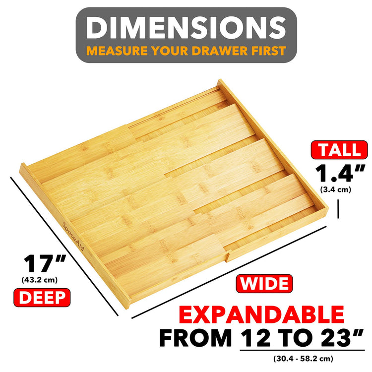 Bamboo Spice Drawer Organizer (48 Count)