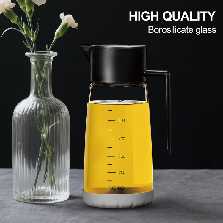 Olive Oil Dispenser Bottle for Kitchen with Leakproof and Dust Cover