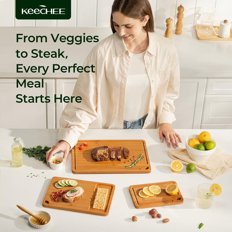 Bamboo Cutting Board (3 Count)