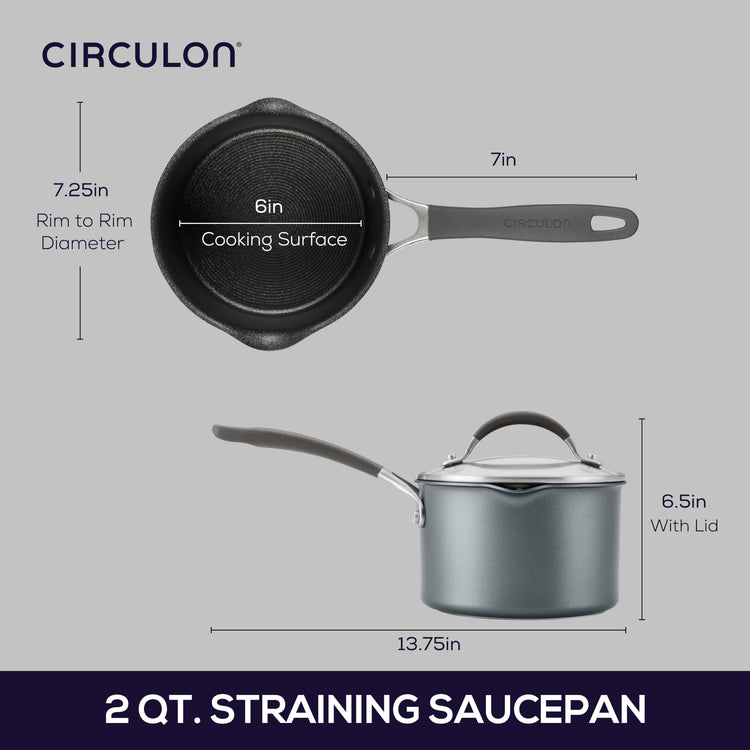 A1 ScratchDefense Nonstick Saucepan with Lid