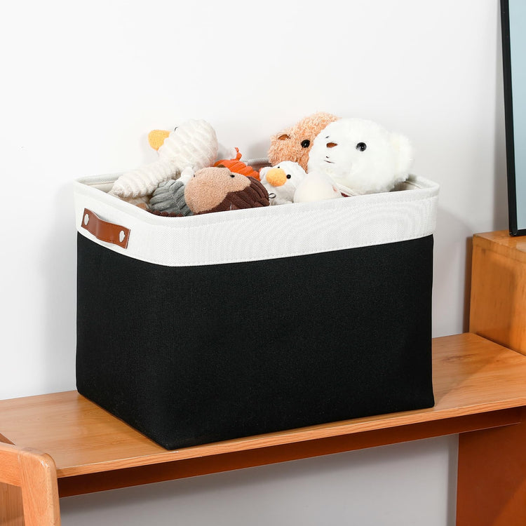 Large Storage Baskets Fabric Storage Bins (3 Count)