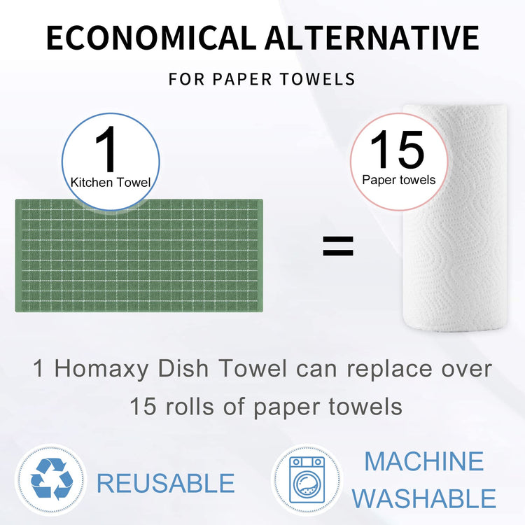 100% Cotton Terry Kitchen Towels (4 Count)