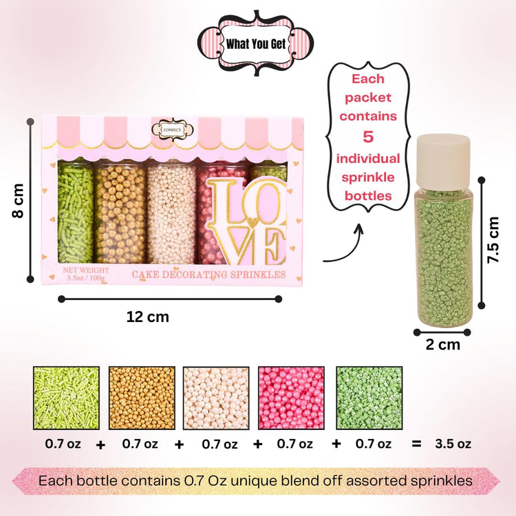 Fusion Mashup Sprinkles FM Multipack 28 100 GMS for Cake Cupcake Décor (5 Ounce)
