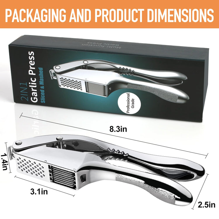 Garlic Press and Slicer 2 in 1