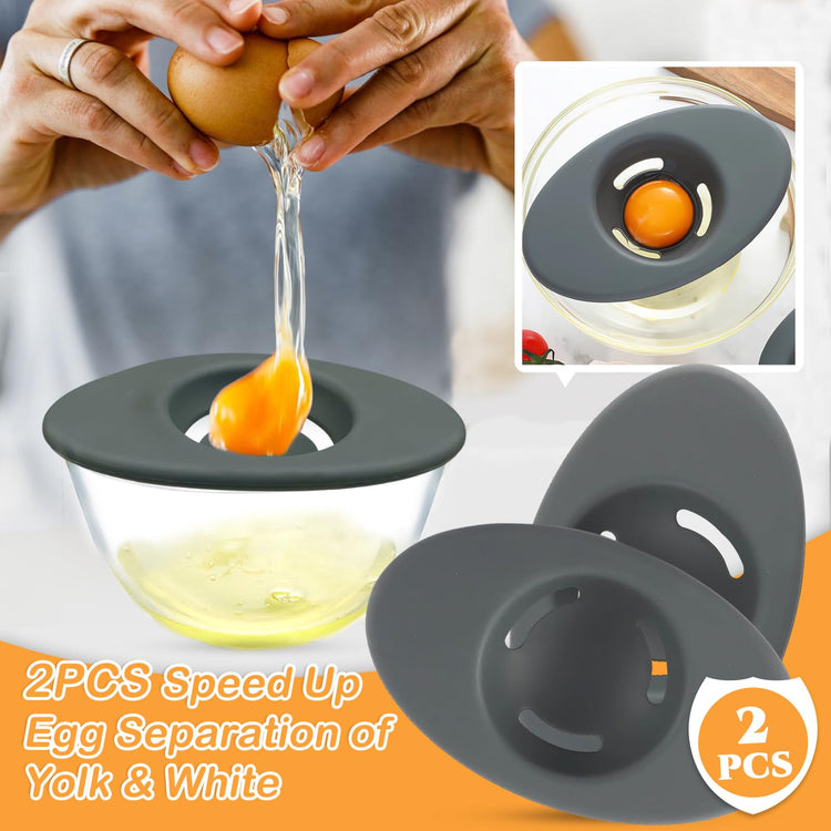 Set of 2 Silicone Egg Separators (2 Count)