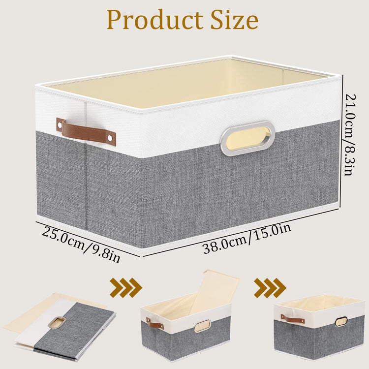 Collapsible Fabric Storage Bins