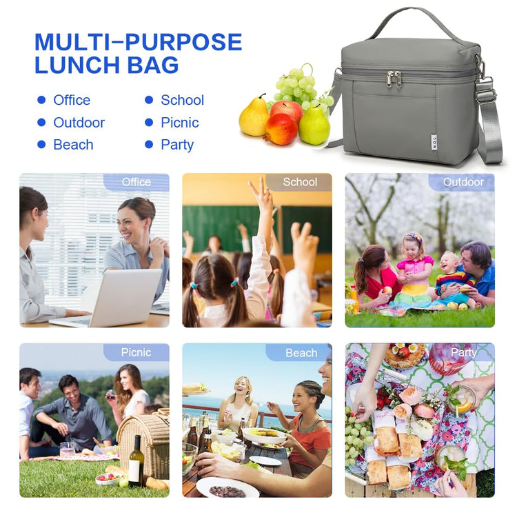 NOL 8L Insulated Lunch Bag for Women
