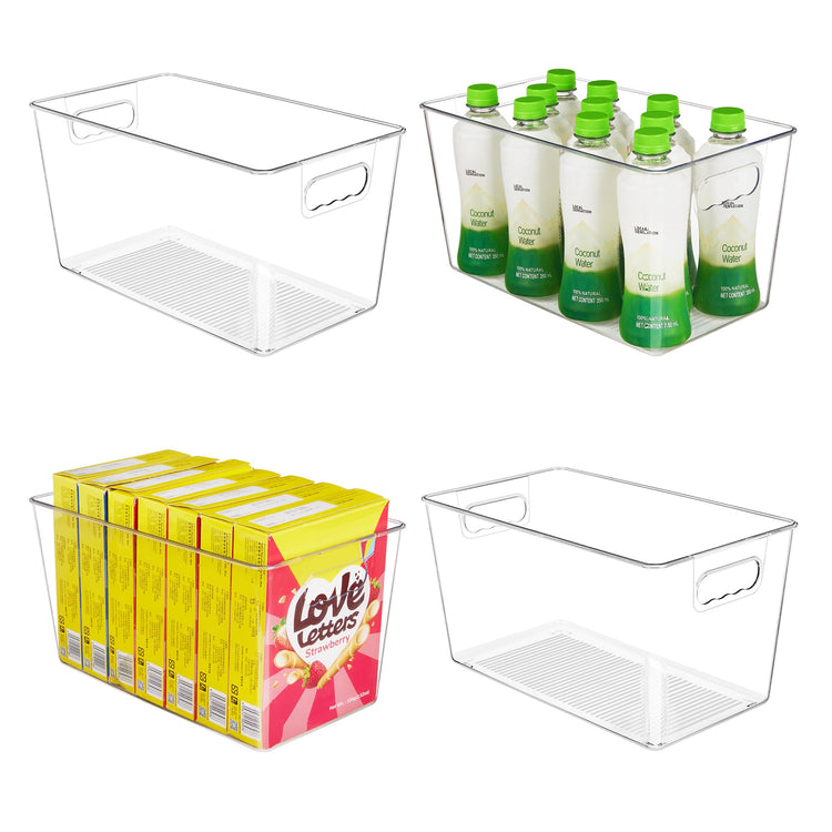 4 Pack Clear Storage Bins (4 Count)