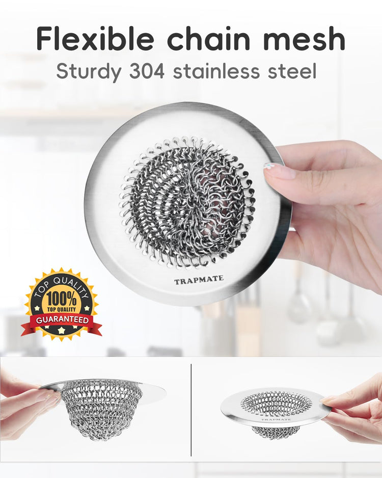 2 Pcs Kitchen Sink Drain Strainer (2 Count)