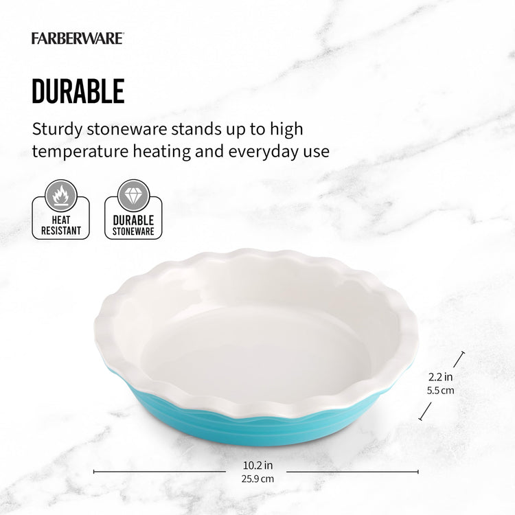 Bakers Advantage 10 Inch Ceramic Pie Dish